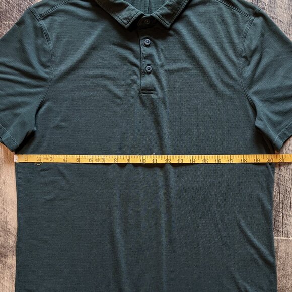 Lululemon Evolution Polo Shirt Green Medium Large - Picture 6 of 6